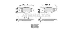 Гальмівні колодки Braxis aa0300