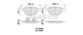 Гальмівні колодки Braxis aa0445