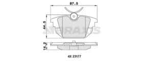Гальмівні колодки Braxis aa0478