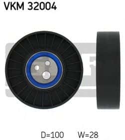 Обводной ролик поликлинового ремня SKF VKM 32004