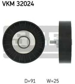 Обводной ролик поликлинового ремня SKF VKM 32024