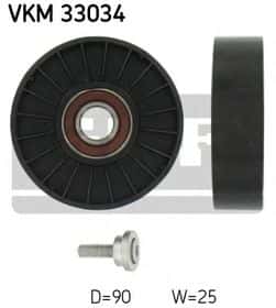 Обводной ролик поликлинового ремня SKF VKM 33034