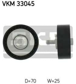 Обводной ролик поликлинового ремня SKF VKM 33045