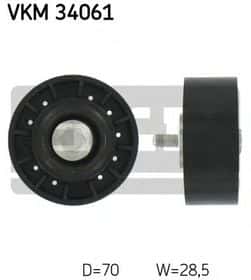 Обводной ролик поликлинового ремня SKF VKM 34061