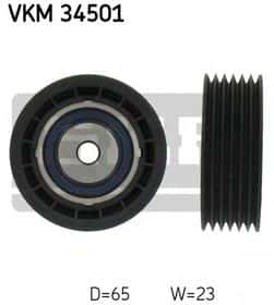 Обводной ролик поликлинового ремня SKF VKM 34501