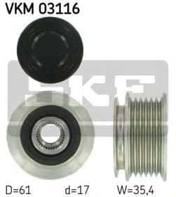 Муфта генератора SKF VKM 03116