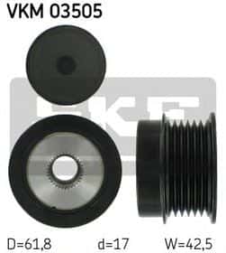 Муфта генератора SKF VKM 03505