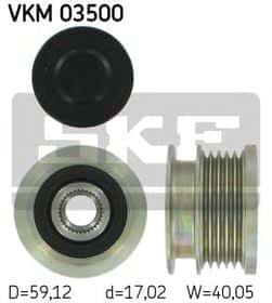 Муфта генератора SKF VKM 03500