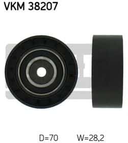Обвідний ролик поліклинового ременя SKF VKM 38207