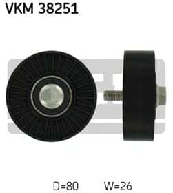 Обводной ролик поликлинового ремня SKF VKM 38251