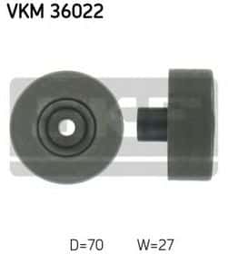 Обводной ролик поликлинового ремня SKF VKM 36022