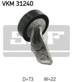 Обвідний ролик поліклинового ременя SKF VKM 31240