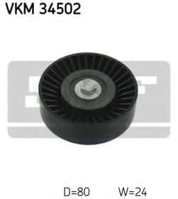 Обводной ролик поликлинового ремня SKF VKM 34502