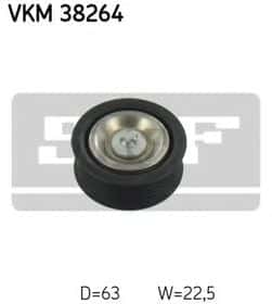 Обвідний ролик поліклинового ременя SKF VKM 38264