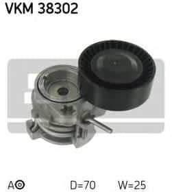 Натяжний ролик поліклинового ременя SKF VKM 38302