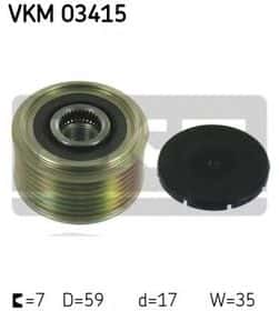 Муфта генератора SKF VKM 03415