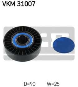 Обвідний ролик поліклинового ременя SKF VKM 31007