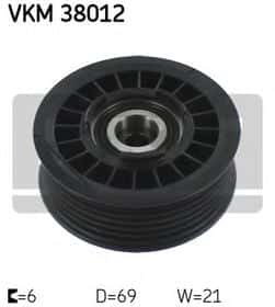 Обводной ролик поликлинового ремня SKF VKM 38012