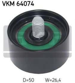Обводной ролик поликлинового ремня SKF VKM 64074