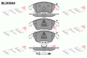 Тормозные колодки FTE BL2030A4
