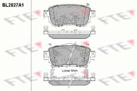 Тормозные колодки FTE BL2827A1