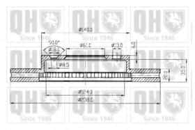 Тормозной диск Quinton Hazell BDC3546