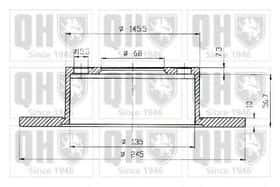 Гальмівний диск Quinton Hazell BDC3929