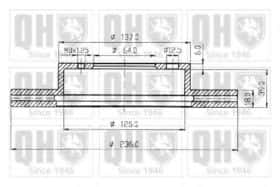 Тормозной диск Quinton Hazell BDC4805
