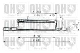 Гальмівний диск Quinton Hazell BDC5307