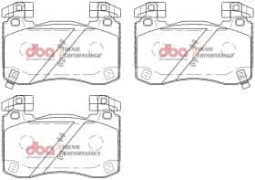 Тормозные колодки DBA db15003xp Тормозные колодки DBA db15003xp