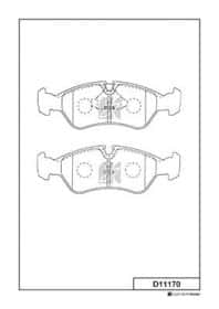 Тормозные колодки MK Kashiyama D11170