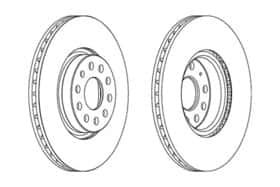 Гальмівний диск Ferodo DDF1305C