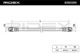 Тормозной шланг RIDEX 83b0289