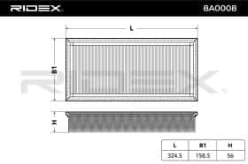Воздушный фильтр RIDEX 8a0008
