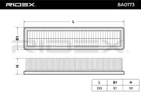 Воздушный фильтр RIDEX 8a0173