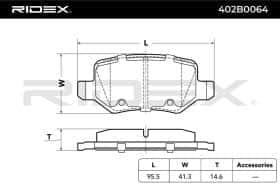 Гальмівні колодки RIDEX 402b0064