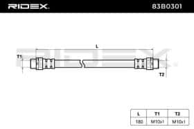 Тормозной шланг RIDEX 83b0301