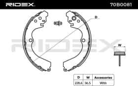 Гальмівні колодки RIDEX 70b0081