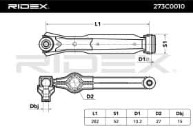 Рычаг подвески RIDEX 273c0010