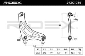 Важіль підвіски RIDEX 273c1039 Важіль підвіски RIDEX 273c1039