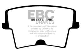 Тормозные колодки Ebc dp417222r