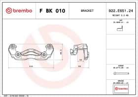 Скоба тормозного суппорта Brembo fbk010