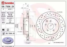 Гальмівний диск Brembo 0973562X