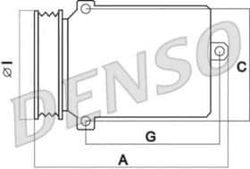 Компрессор кондиционера Denso DCP02038