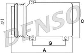 Компрессор кондиционера Denso DCP02043