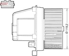 Вентилятор салону Denso dea33003