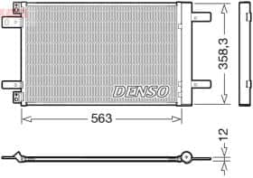 Радиатор кондиционера Denso dcn21032