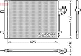 Радиатор кондиционера Denso dcn10047
