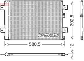 Радиатор кондиционера Denso dcn37005