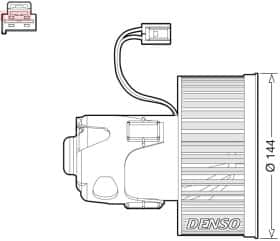 Вентилятор салону Denso dea05008